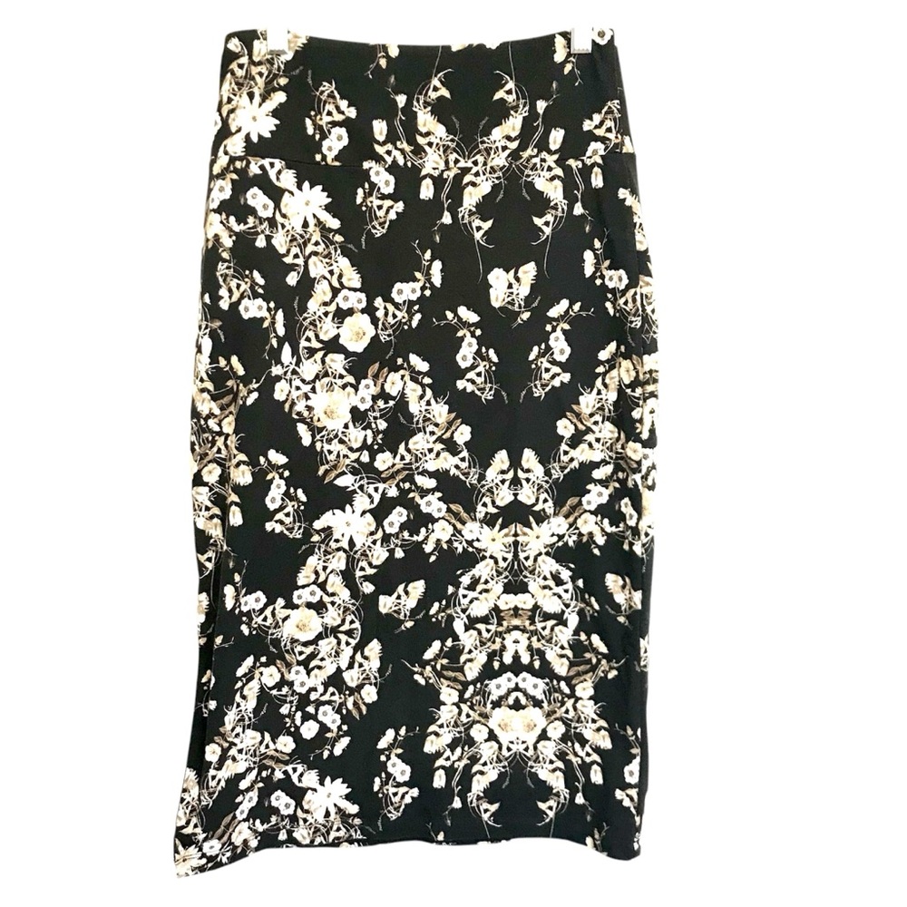 Guess Floral Pencil Midi Skirt Sz SMALL